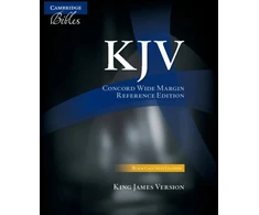 KNYGA Bookshop KJV Concord Wide Margin Reference Bible, Juodas Calf Split Leather, KJ764:XM