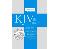 KNYGA Bookshop KJV Large Print Text Bible, Juodas French Morocco Leather, KJ653:T