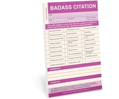 KNYGA Bookshop Knock Knock Badass Sticky Citation Pad