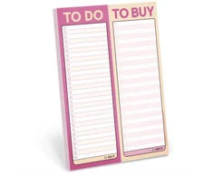 KNYGA Bookshop Knock Knock To Do / To Buy Perforated Pad (Pastel Version)