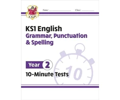 KNYGA Cgp Books KS1 Year 2 English 10-Minute Tests: Grammar, Punctuation &amp; Spelling