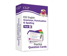 KNYGA Bookshop Cgp Books KS2 English Year 3 Practice Question Cards: Grammar, Punctuation &amp; Spelling