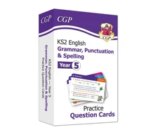 KNYGA Bookshop Cgp Books KS2 English Year 5 Practice Question Cards: Grammar, Punctuation &amp; Spelling
