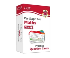 KNYGA Bookshop Cgp Books KS2 Maths Year 3 Practice Question Cards