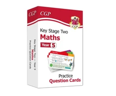 KNYGA Bookshop Cgp Books KS2 Maths Year 5 Practice Question Cards