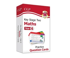 KNYGA Bookshop Cgp Books KS2 Maths Year 6 Practice Question Cards