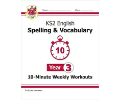 KNYGA Bookshop KS2 Year 3 English 10-Minute Weekly Workouts: Spelling &amp; Vocabulary