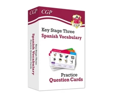 KNYGA Bookshop Cgp Books KS3 Spanish: Vocabulary Practice Question Cards
