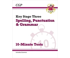 KNYGA Bookshop KS3 Spelling, Punctuation and Grammar 10-Minute Tests (includes answers)
