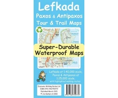 KNYGA Bookshop Lefkada, Paxos and Antipaxos Tour and Trail Maps