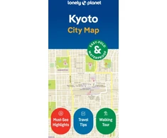 KNYGA Bookshop Lonely Planet Kyoto City Map