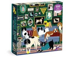 KNYGA Bookshop Lounge Dogs 500 Piece Puzzle