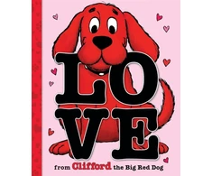 KNYGA Bookshop Love From Clifford the Big Raudona Dog