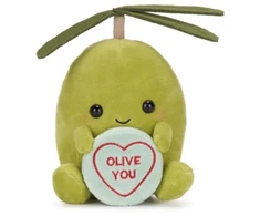 KNYGA Bookshop Love Hearts 7" Olive You Plush Gift