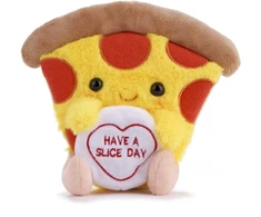 KNYGA Bookshop Love Hearts 7" Pizza Slice Plush Gift