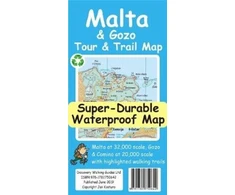 KNYGA Bookshop Kostura Jan Malta and Gozo Tour and Trail Map