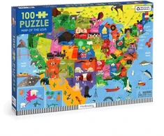 KNYGA Bookshop Map of the U.S.A. 100 Piece Puzzle