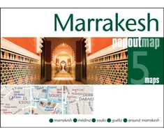 KNYGA Bookshop Marrakesh PopOut Map - pocket size pop up city map of Marrakesh