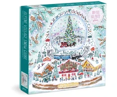 KNYGA Bookshop Michael Storrings Alpine Village Snowglobe 500 Piece Foil Puzzle