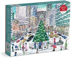Dėlionė Bookshop Michael Storrings Snowfall on Park Avenue 1000 Piece Puzzle