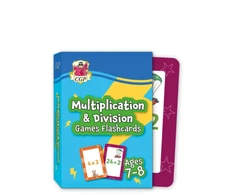 KNYGA Bookshop Cgp Books Multiplication &amp; Division Games Flashcards for Ages 7-8 (Year 3)