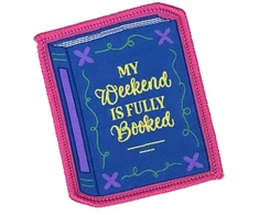 KNYGA Bookshop My Weekend is Fully Booked Sew On Patch