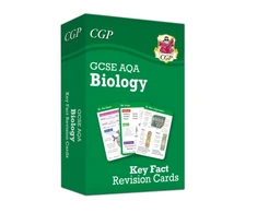 KNYGA Bookshop New GCSE Biology AQA Key Fact Revision Cards - Summary cards for quick revision