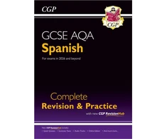 KNYGA Cgp Books New GCSE Spanish AQA Complete Revision &amp; Practice with CGP RevisionHub (for exams from 2026)