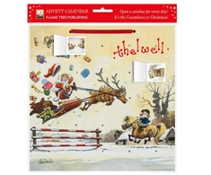 KNYGA Bookshop Norman Thelwell: Showjumping Santa Advent Calendar (with stickers)