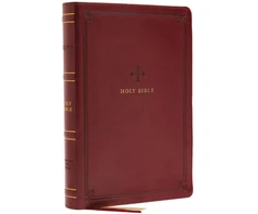 KNYGA Bookshop NRSV, Catholic Bible, Standard Personal Size, Leathersoft, Raudona, Comfort Print