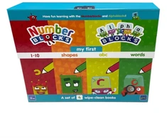 KNYGA Bookshop Alphablocks Numberblocks Numberblocks and Alphablocks: My First Numbers and Letters Set (4 wipe-clean books with pens included)