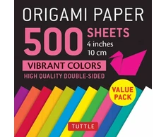 KNYGA Bookshop Origami Paper 500 sheets Vibrant Colors 4 (10 cm)