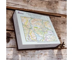 KNYGA Bookshop OS Map 500 Piece Premium Jigsaw Puzzle - Loch Lomond and The Trossachs National Park