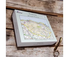 KNYGA Bookshop OS Map 500 Piece Premium Jigsaw Puzzle - Exmoor National Park