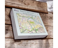 KNYGA Bookshop OS Map 500 Piece Premium Jigsaw Puzzle - Brecon Beacons National Park