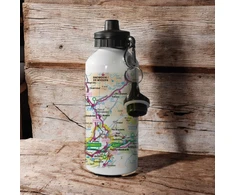 KNYGA Bookshop OS Map 600ml Metal Vanduo Bottle - Snowdonia National Park