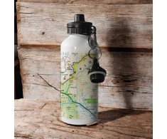 KNYGA Bookshop OS Map 600ml Metal Vanduo Bottle - Northumberland National Park