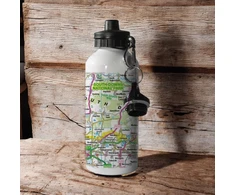 KNYGA Bookshop OS Map 600ml Metal Vanduo Bottle - South Downs National Park
