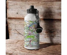 KNYGA Bookshop OS Map 600ml Metal Vanduo Bottle - New Forest National Park
