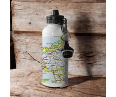 KNYGA Bookshop OS Map 600ml Metal Vanduo Bottle - Pembrokeshire Coast National Park