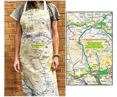 KNYGA Bookshop OS Map Adult Apron - Brecon Beacons National Park