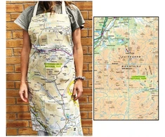 KNYGA Bookshop OS Map Adult Apron - Cairngorms National Park