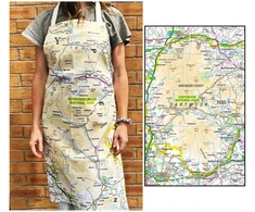 KNYGA Bookshop OS Map Adult Apron - Dartmoor National Park