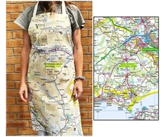 KNYGA Bookshop OS Map Adult Apron - New Forest National Park