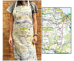 KNYGA Bookshop OS Map Adult Apron - North York Moors National Park