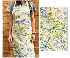 KNYGA Bookshop OS Map Adult Apron - Peak District National Park