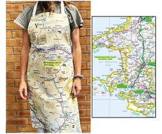 KNYGA Bookshop OS Map Adult Apron - Pembrokeshire Coast National Park