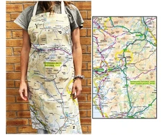 KNYGA Bookshop OS Map Adult Apron - Snowdonia National Park