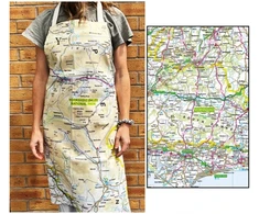KNYGA Bookshop OS Map Adult Apron - South Downs National Park