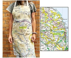 KNYGA Bookshop OS Map Adult Apron - The Broads